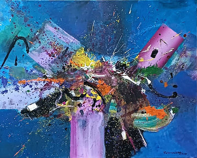 Tahir Çelikbağ imzalı tablo — Akrilik Boya, 100×80 cm, 13.000 TL müzayede satışı