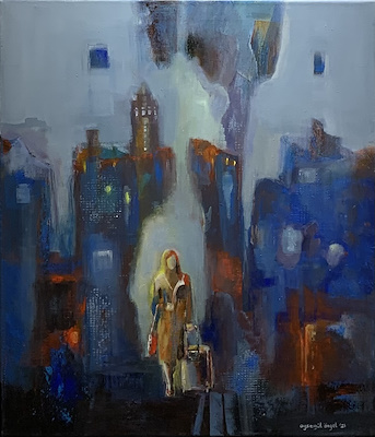 Ayşegül Öngel imzalı tablo — Akrilik Boya, 70×60 cm, 4.800 TL müzayede satışı