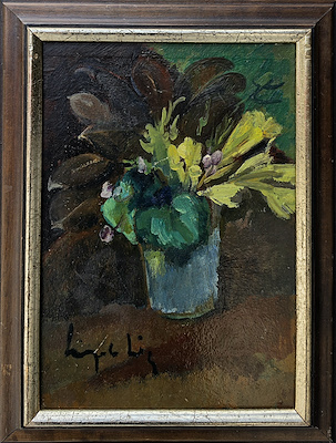 Leopold Levy imzalı tablo — Yağlı Boya, 35×23 cm, 100.000 TL müzayede satışı