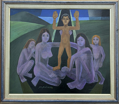 Mustafa Aslıer imzalı tablo — Yağlı Boya, 45×60 cm, 120.000 TL müzayede satışı