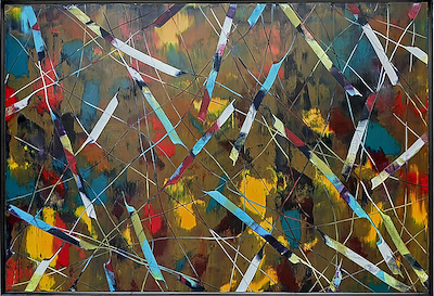 Ahmet Oran imzalı tablo — Yağlı Boya, 190×130 cm, 500.000 TL müzayede satışı