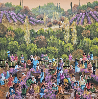 Serap Soyaltın imzalı tablo — Yağlı Boya, 50×50 cm, 40.000 TL müzayede satışı