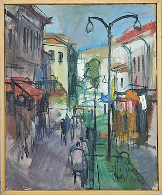 Fahri Sümer imzalı tablo — Yağlı Boya, 55×46 cm, 42.500 TL müzayede satışı