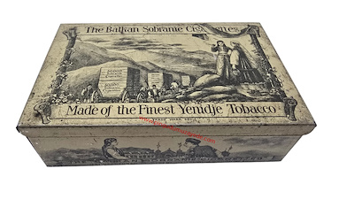 yenidje tobacco Tobacco box-The Balkan Sobranie Cigarettes Made of the Finest Yenidje  Tobacco, teneke sigara