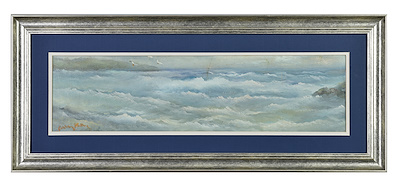 Şahlan Balkan imzalı tablo — Yağlı Boya, 17×64 cm, 11.803 TL müzayede satışı