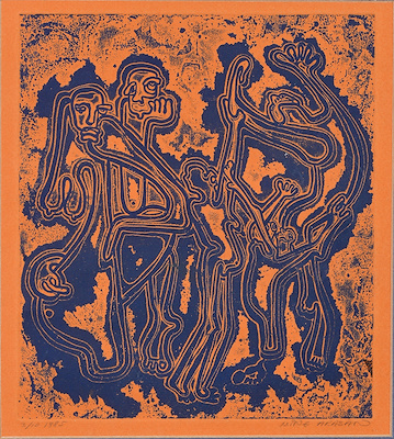 Mine Arasan imzalı tablo — Baskı, 25×22.5 cm, 3.541 TL müzayede satışı