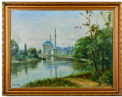 Hasan imzalı tablo — Yağlı Boya, 45×60 cm, 68.459 TL müzayede satışı