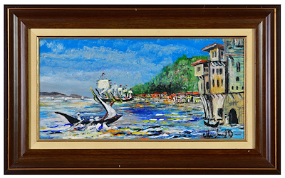 Marchand Didier imzalı tablo — Yağlı Boya, 19×39 cm, 3.541 TL müzayede satışı