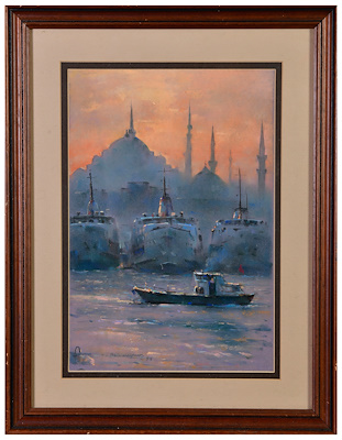 Javad Soleimanpour imzalı tablo — Yağlı Boya, 35×24 cm, 23.606 TL müzayede satışı