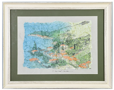 Necdet Çatak imzalı tablo — Sulu Boya, 27×40 cm, 7.082 TL müzayede satışı