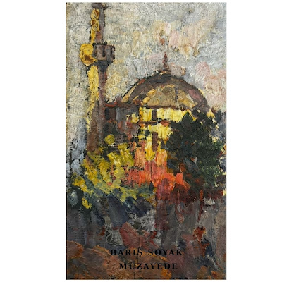 Mehmet Ali Laga imzalı tablo — Yağlı Boya, 22×13 cm, 55.000 TL müzayede satışı