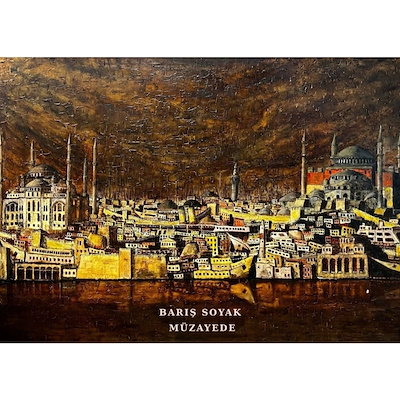 Ali Balkan imzalı tablo — Yağlı Boya, 150×210 cm, 60.000 TL müzayede satışı
