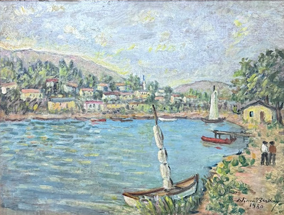 Nimet Berdan imzalı tablo — Yağlı Boya, 50×65 cm, 35.000 TL müzayede satışı