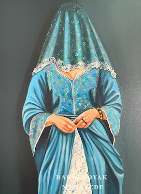 Delal Tekin imzalı tablo — Akrilik Boya, 80×60 cm, 17.000 TL müzayede satışı