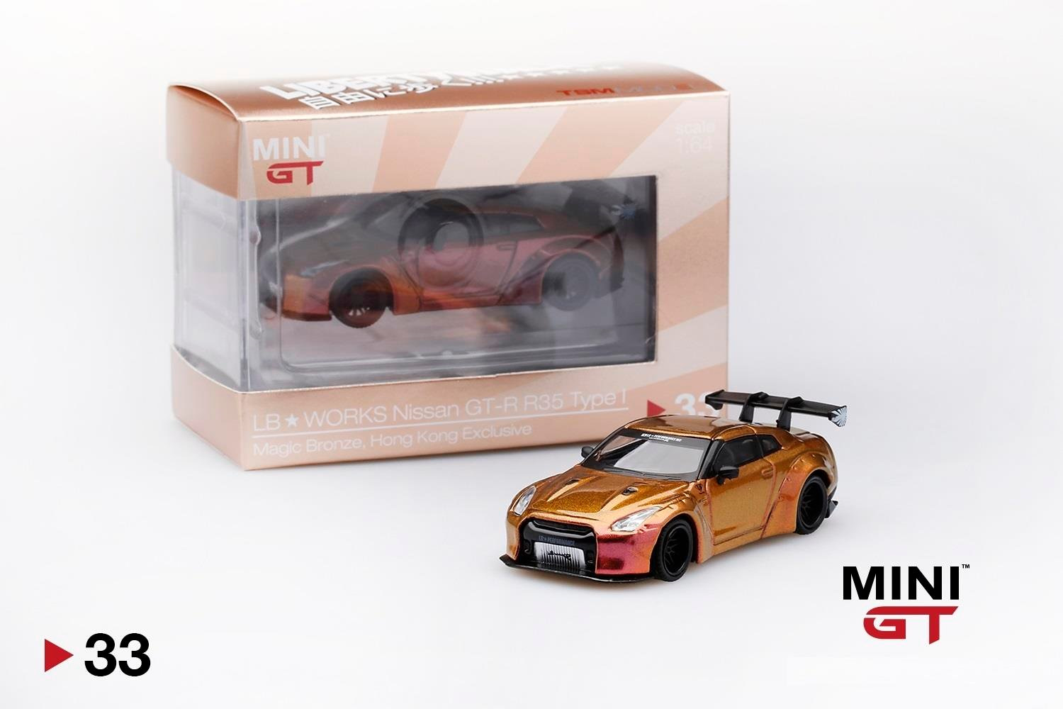 Mini GT - LB☆WORKS Nissan GT-R (R35) Magic Bronze 1/64 | Müzayede APP