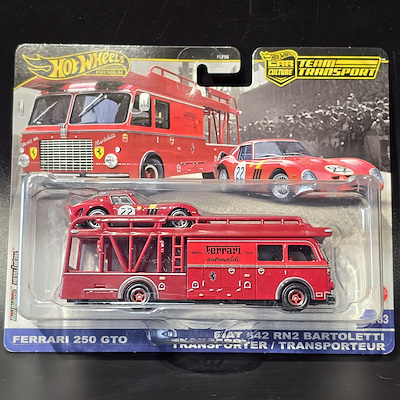 Hot Wheels Premium Team Transport – Ferrari 250 GTO & Fiat 642 RN2