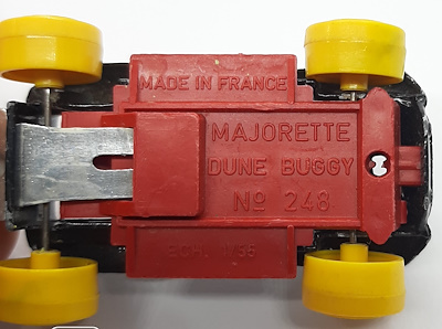 Voiture Miniature Majorette Dune Buggy - Réf 248, échelle 1/60, Occasion, Jaune