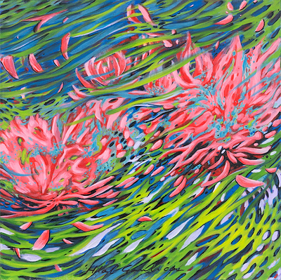 Hilal Çamlıca imzalı tablo — Yağlı Boya, 50×50 cm, 1.750 TL müzayede satışı
