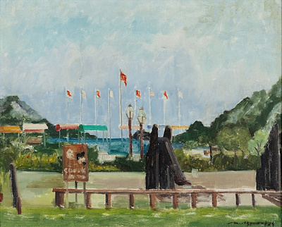 Nihat Akyunak imzalı tablo — Yağlı Boya, 38×48 cm, 20.000 TL müzayede satışı
