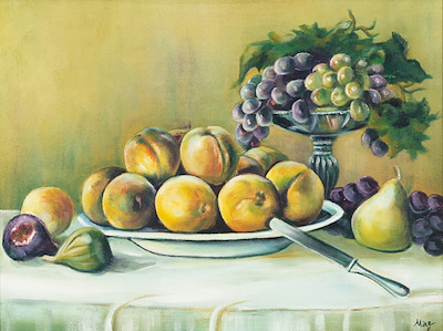 Mine K. imzalı tablo — Yağlı Boya, 30×40 cm, 3.500 TL müzayede satışı