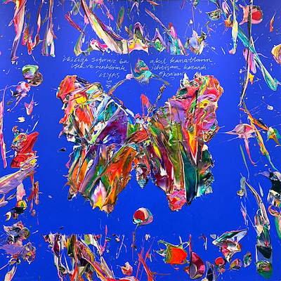 Ergin İnan imzalı tablo — Yağlı Boya, 140×140 cm, 950.000 TL müzayede satışı