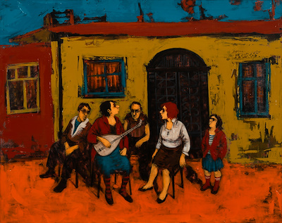 Orhan Umut imzalı tablo — Yağlı Boya, 98×123 cm, 125.000 TL müzayede satışı