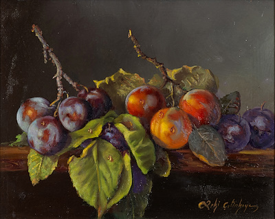 Zeki Çetinkaya imzalı tablo — Yağlı Boya, 40×50 cm, 15.000 TL müzayede satışı