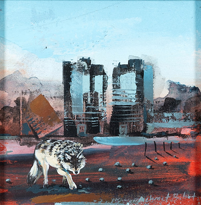 Mehmet Babat imzalı tablo — Akrilik Boya, 20×20 cm, 2.000 TL müzayede satışı