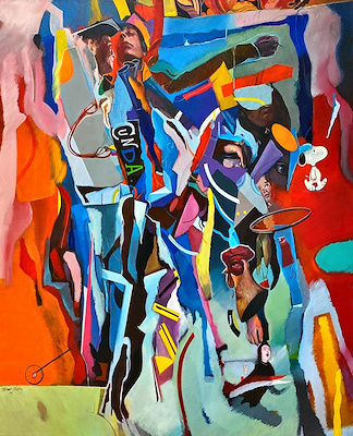 Alp Tamer Ulukılıç imzalı tablo — Akrilik Boya, 150×130 cm, 185.000 TL müzayede satışı