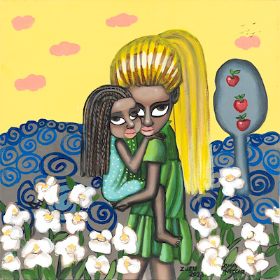 Zuzu imzalı tablo — Akrilik Boya, 50×50 cm, 2.500 TL müzayede satışı
