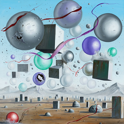 Erdal Arslan imzalı tablo — Yağlı Boya, 100×100 cm, 114.000 TL müzayede satışı
