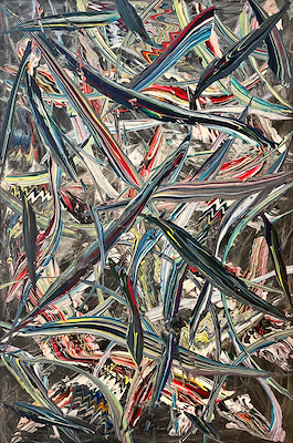 Yücel Dönmez imzalı tablo — Yağlı Boya, 150×100 cm, 65.000 TL müzayede satışı