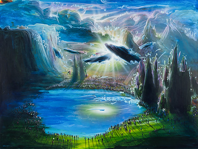 Raşit Altun imzalı tablo — Akrilik Boya, 150×200 cm, 635.000 TL müzayede satışı