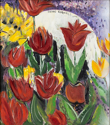 Orhan Kurmalı imzalı tablo — Yağlı Boya, 40×50 cm, 12.000 TL müzayede satışı