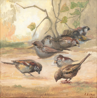 Dursun Boran Oran imzalı tablo — Yağlı Boya, 30×30 cm, 4.000 TL müzayede satışı
