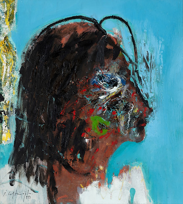 İbrahim Çiftçioğlu imzalı tablo — Yağlı Boya, 50×45 cm, 16.000 TL müzayede satışı