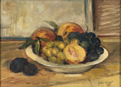 Zeki Kıral imzalı tablo — Yağlı Boya, 24×33 cm, 42.500 TL müzayede satışı