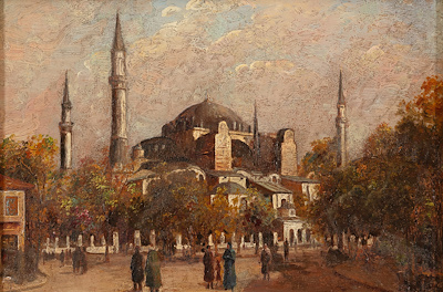 Halid Naci imzalı tablo — Yağlı Boya, 27×41 cm, 370.000 TL müzayede satışı