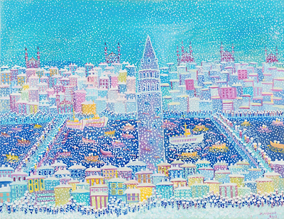 Mehmet Arpacık imzalı tablo — Yağlı Boya, 90×115 cm, 47.500 TL müzayede satışı