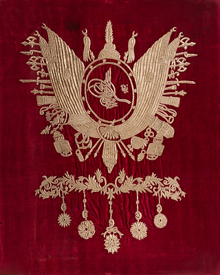 Osmanlı Devlet Arması imzalı tablo — 122×100 cm, 37.500 TL müzayede satışı