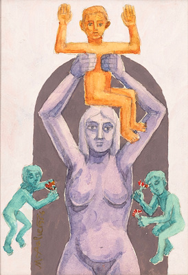 Mustafa Aslıer imzalı tablo — Sulu Boya, 25×17 cm, 15.000 TL müzayede satışı