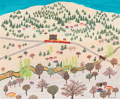 Fahir Aksoy imzalı tablo — Yağlı Boya, 70×85 cm, 50.000 TL müzayede satışı