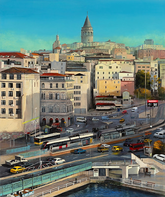 Murat Tefek imzalı tablo — Yağlı Boya, 120×100 cm, 60.000 TL müzayede satışı