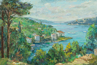 Vagıf İbrahim imzalı tablo — Yağlı Boya, 60×90 cm, 16.000 TL müzayede satışı