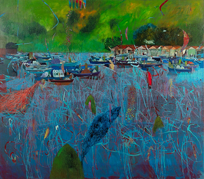 Hakan Esmer imzalı tablo — Yağlı Boya, 180×200 cm, 500.000 TL müzayede satışı