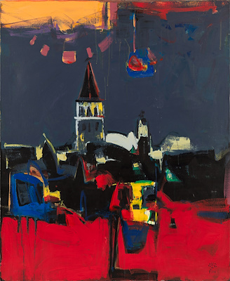 Ebulfez Ferecoğlu imzalı tablo — Yağlı Boya, 110×90 cm, 14.000 TL müzayede satışı