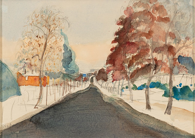 Turan Erol imzalı tablo — Sulu Boya, 25×35 cm, 132.000 TL müzayede satışı