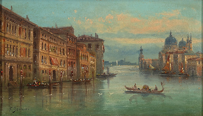 F.serini imzalı tablo — Yağlı Boya, 18×30 cm, 90.000 TL müzayede satışı