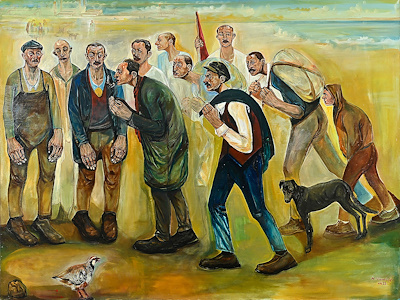 Abdullah Memedoğlu imzalı tablo — Yağlı Boya, 160×215 cm, 40.000 TL müzayede satışı