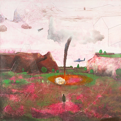 Barış Sarıbaş imzalı tablo — Karışık Teknik, 200×200 cm, 230.000 TL müzayede satışı